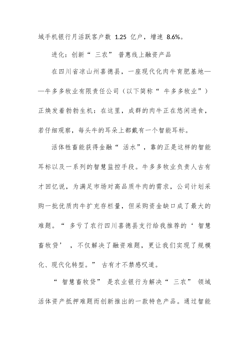 乘“数”而上 向“智”而行农业银行全力提升数字金融服务能力.docx_第2页