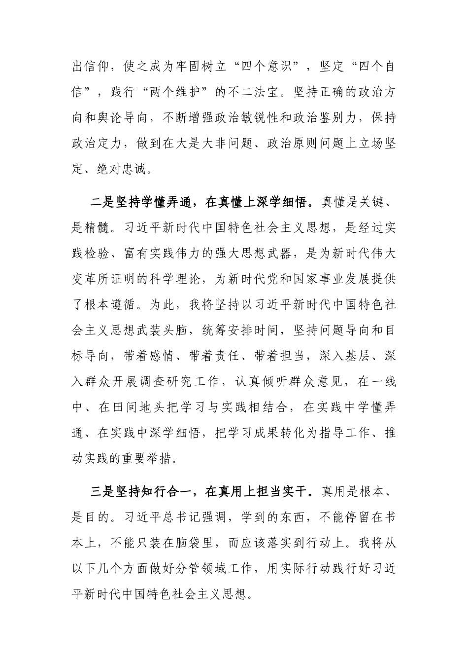 在理论中心组暨2024年度民主生活会学习研讨会上的发言（副区长）.docx_第2页
