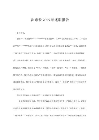 副市长2025年述职报告.docx