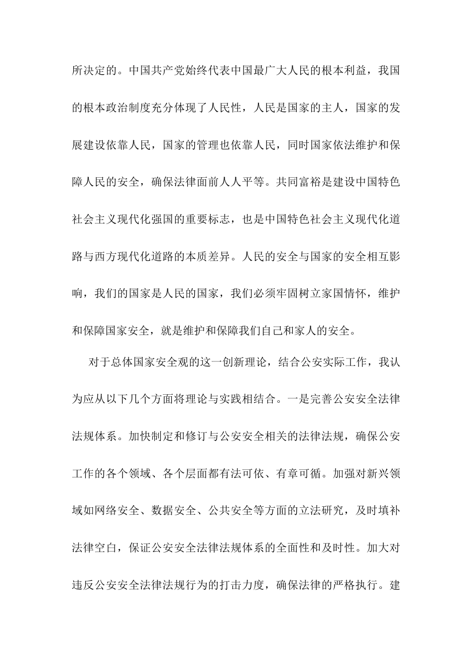 公安局副局长在总体国家安全观中心组学习会上的研讨发言材料.docx_第2页