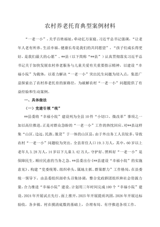 农村养老托育典型案例材料.doc