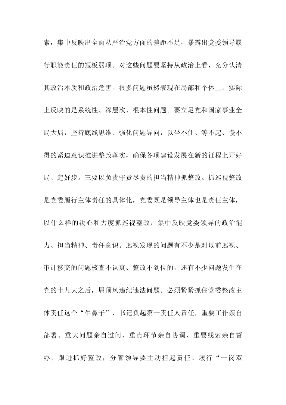 研讨交流：强化政治责任 做好巡视整改“下篇文章”.docx_第2页