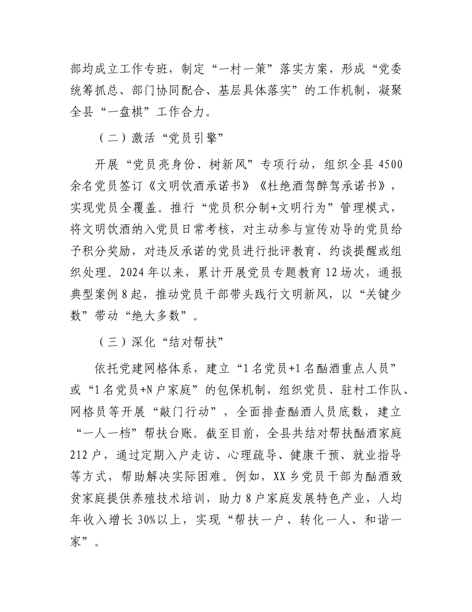 全市违规吃喝暨酒后失德失范专项整治工作推进会上的汇报发言.doc_第2页