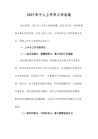 2025年个人上半年工作总结.docx