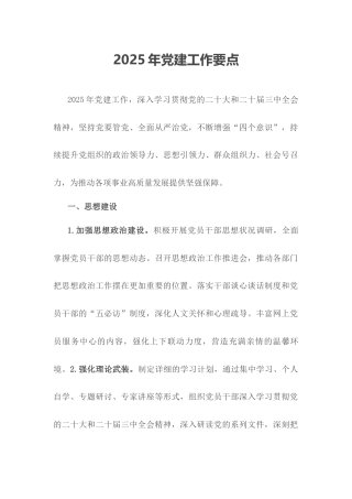 2025年党建工作要点.docx