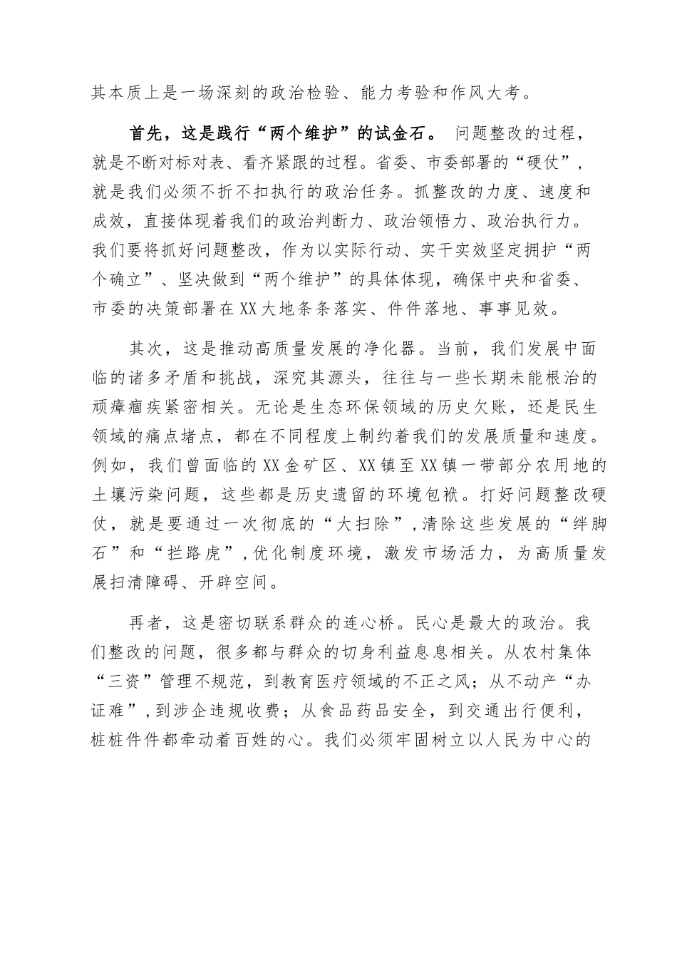 在2025年市打好“问题整改硬仗”工作专班会议上的讲话.docx_第2页