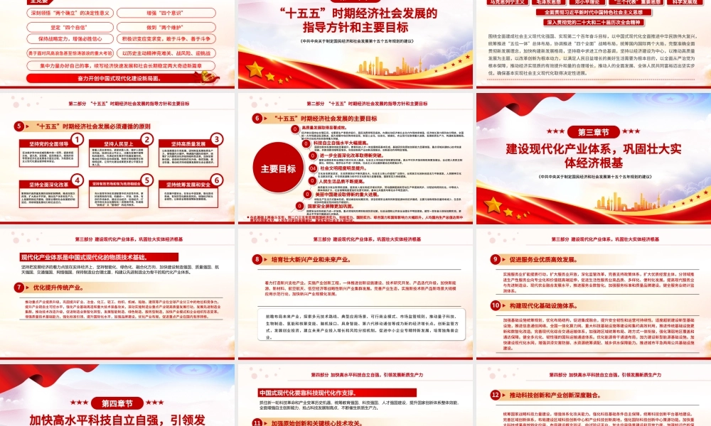 《中共中央关于制定国民经济和社会发展第十五个五年规划的建议》全文PPT党课.pptx