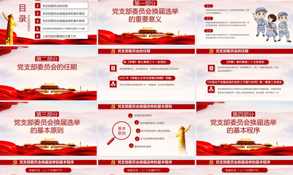 党支部换届选举工作流程党建PPT.pptx