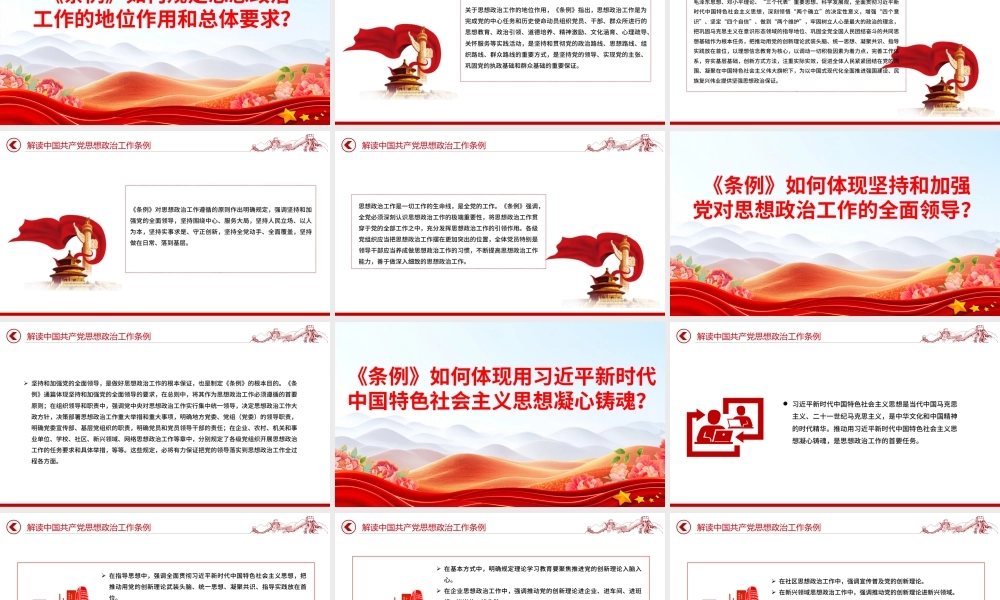 2025《中国共产党思想政治工作条例》解读PPT课件.pptx