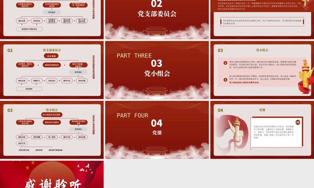 党支部标准化规范化党建培训党课ppt 讲稿：“三会一课”制度.pptx