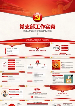 基层党支部工作实务党务工作者培训PPT模板.pptx
