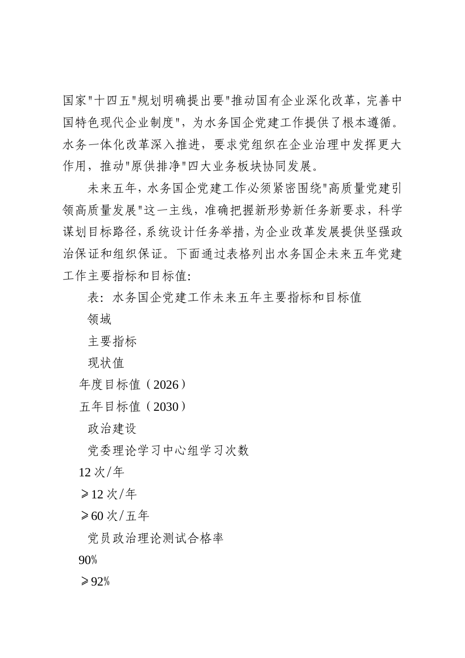 水务国企党建工作未来五年发展规划（2025-2030年）.doc_第2页
