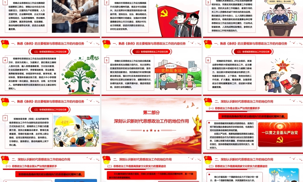 PPT+讲稿：《中国共产党思想政治工作条例》专题辅导授课.pptx.pptx