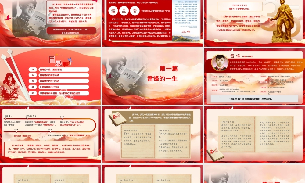 （51版，8000字讲稿）PPT+讲稿：传承雷锋精神  争做新时代好青年.pptx