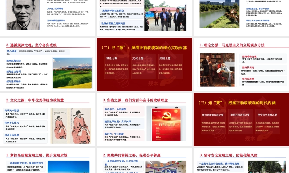 （54版，2.5万讲稿）2026年基层党校精品课树立和践行正确政绩观.pptx