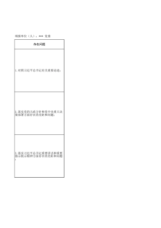 国企学习教育问题查摆清单(班子)表格.xlsx