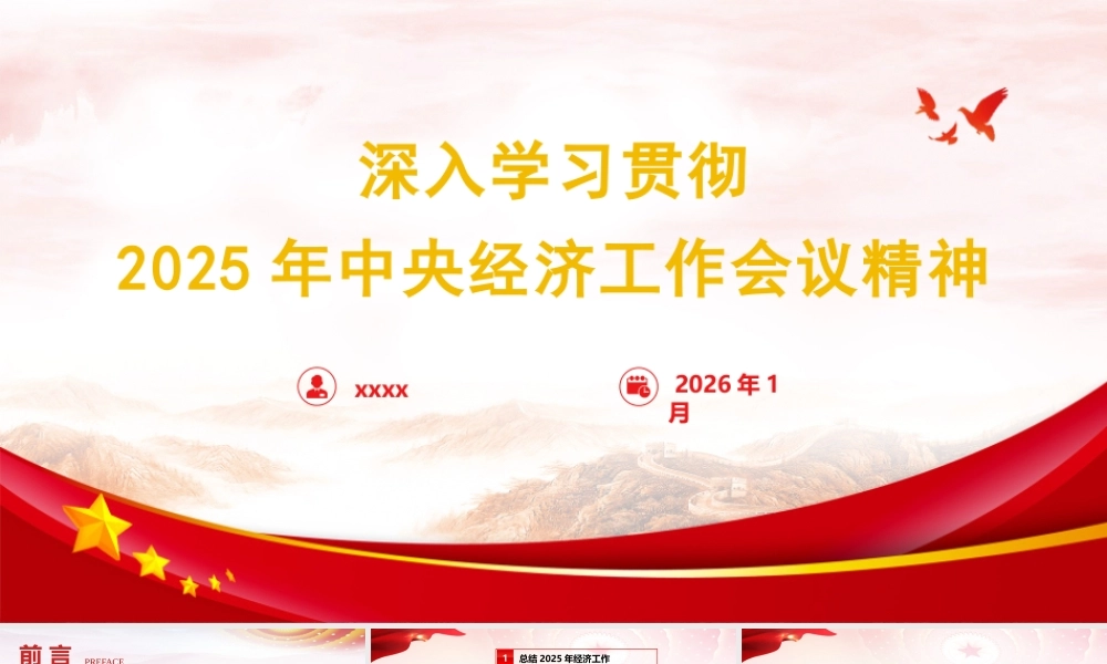 （29版，4000字讲稿）PPT+讲稿：2025年中央经济工作会议精神学习.pptx