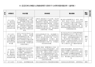 XX县县长正确政绩观学习教育个人对照查摆问题清单.docx