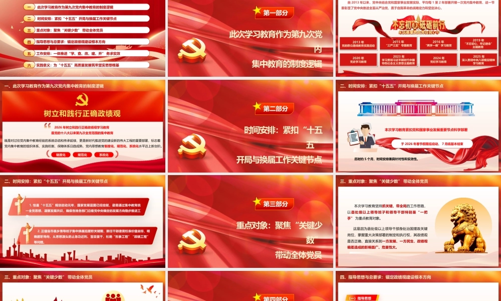 党课PPT(带讲稿)：2026年树立和践行正确政绩观学习教育核心要点解析.pptx