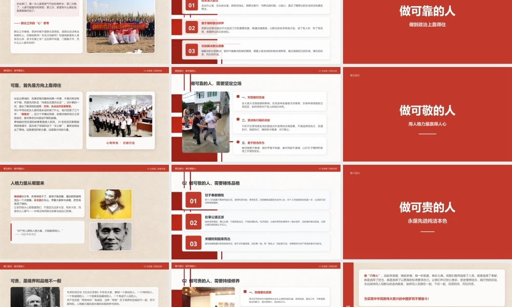 （23版，5000字讲稿）2026在XX支部第二季度党课上的讲稿：共产党员应该是个什么样子（PPT 讲稿）.pptx