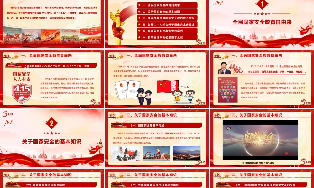 PPT+讲稿：2026年“全民国家安全教育日”主题宣讲（48页+9400字）.pptx