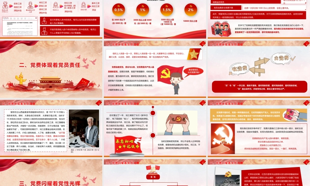 PPT+讲稿：支部专题党日《主动缴纳党费 增强党性意识》.pptx