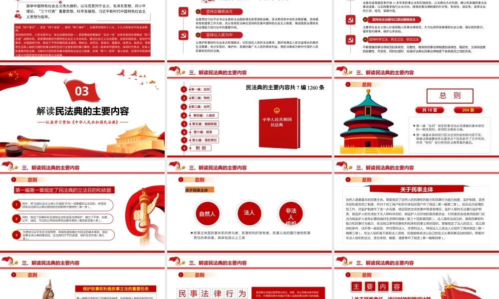 （88版，1.9万字讲稿）《中华人民共和国民法典》解读.pptx
