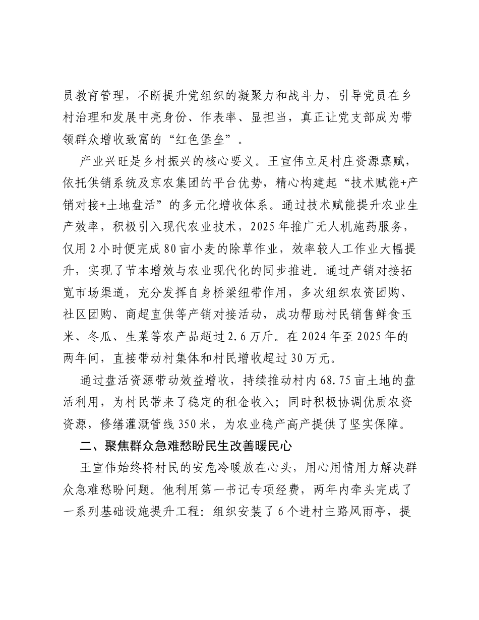 事迹材料：扎根乡村践初心 党建引领促振兴.docx_第2页