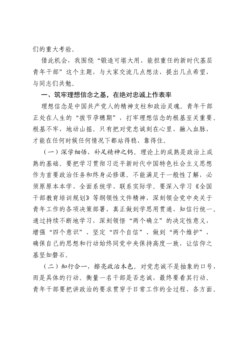 在2026年青年干部座谈会上的讲话.docx_第2页