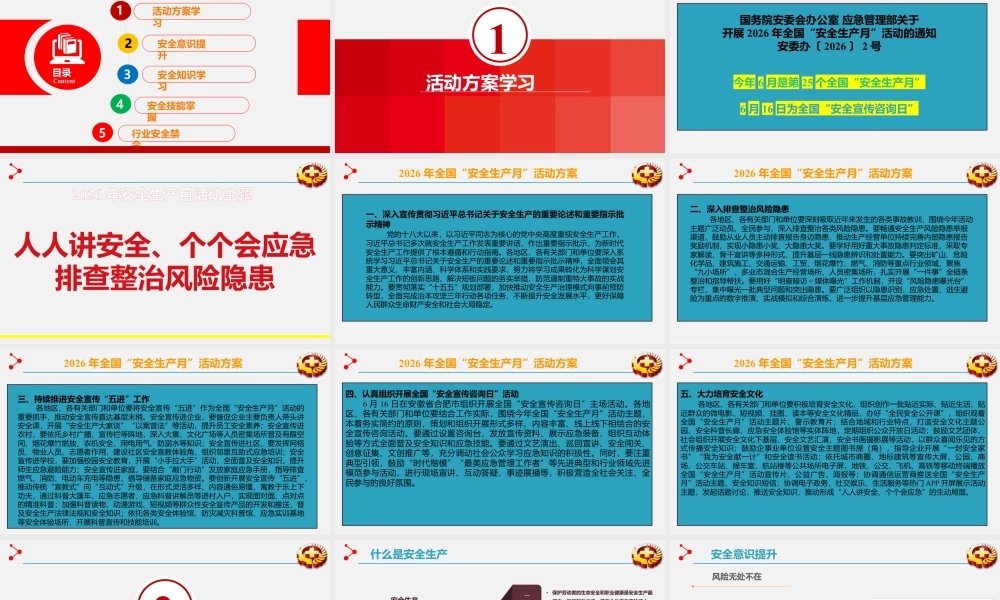2026年安全月主题课件.pptx