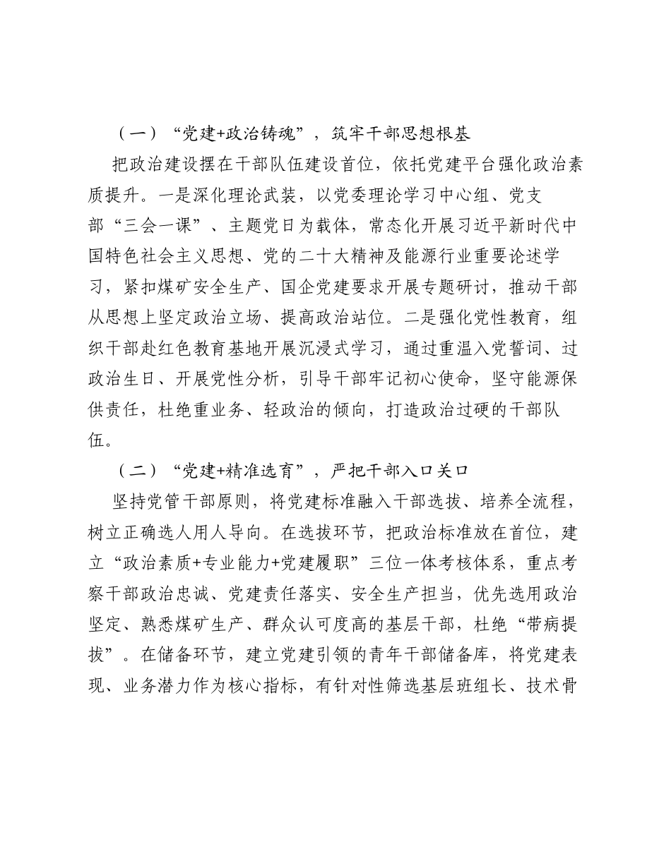 调研报告：党建+赋能煤矿企业高素质干部队伍建设的实践与思考.docx_第2页