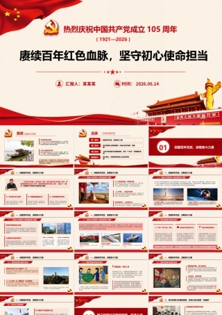 2026年七一专题党课：赓续百年红色血脉，践行正确政绩观.pptx