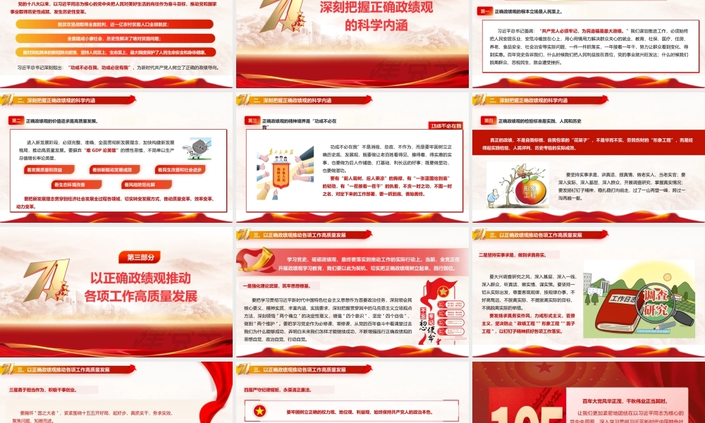 2026七一微党课PPT（带讲稿）：铭记百年奋斗路  砥砺正确政绩观.pptx