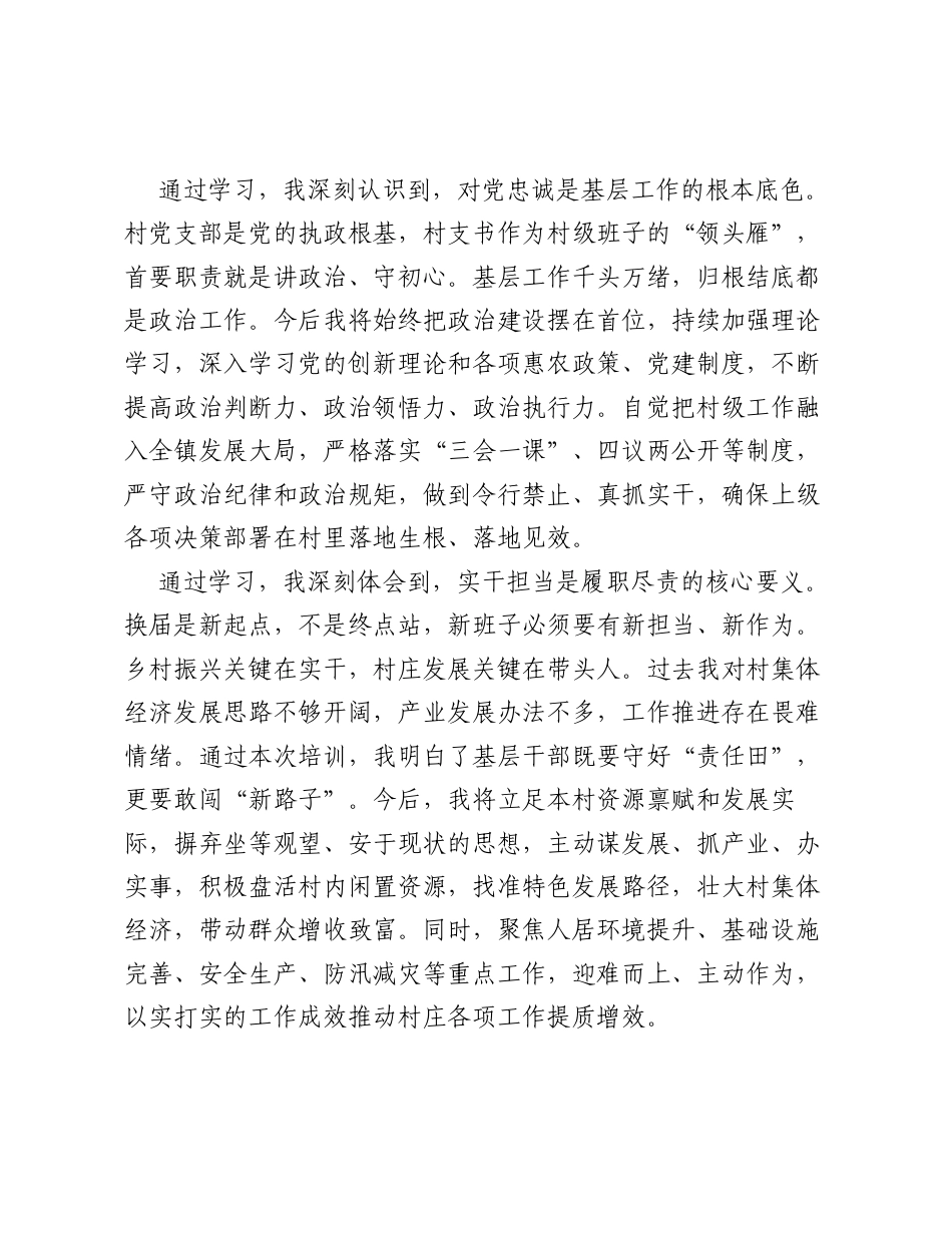 新任村党支部书记培训学习心得体会.docx_第2页