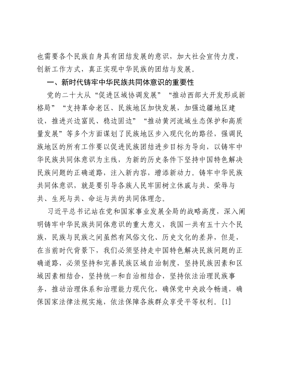 调研报告：新时代铸牢中华民族共同体意识的路径探究.docx_第2页