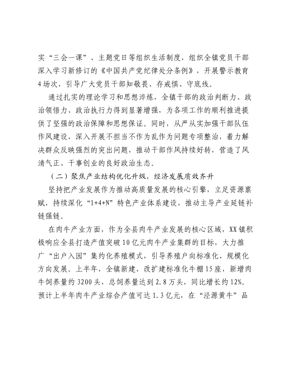 XX镇2026年上半年工作总结2.docx_第2页