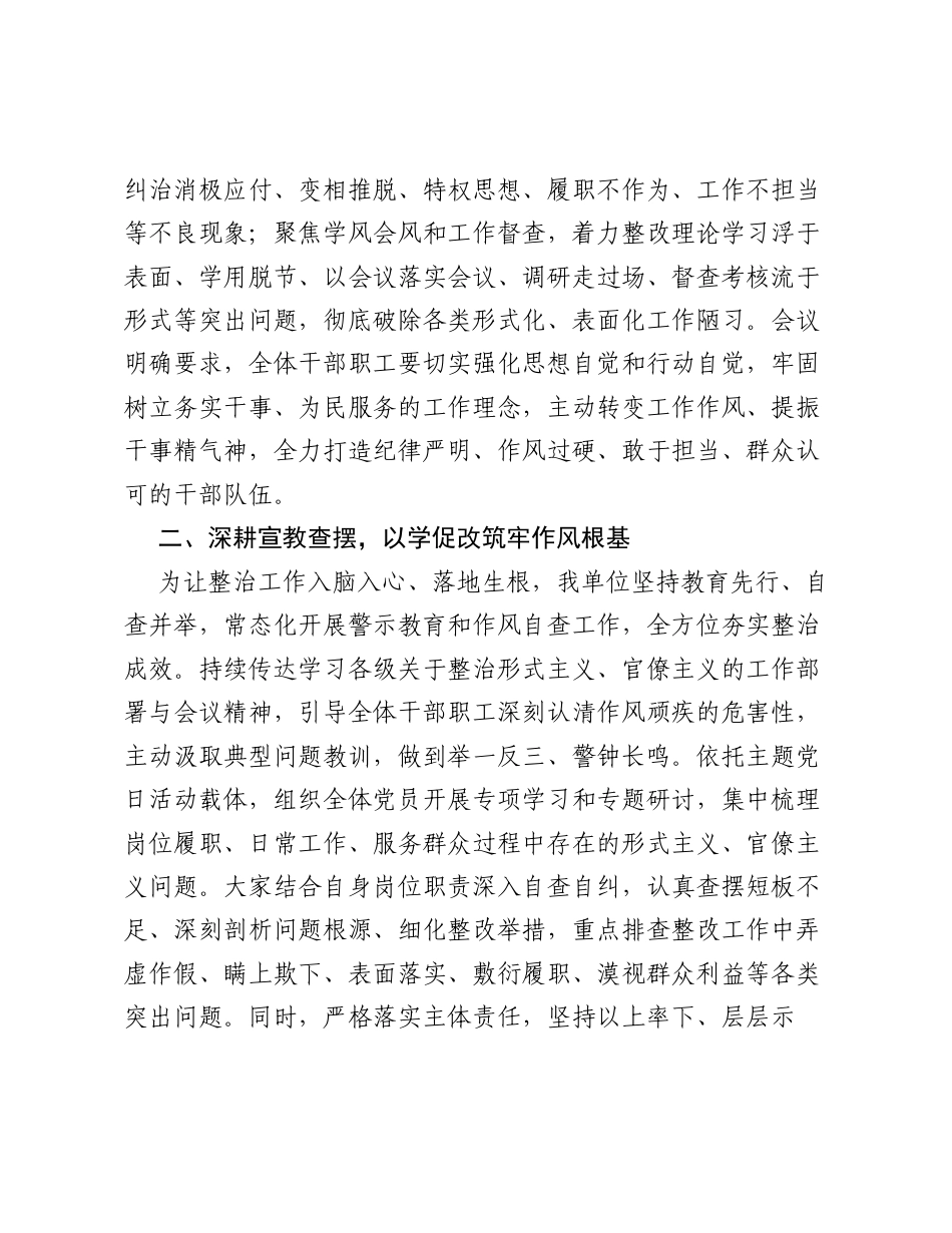形式主义、官僚主义集中整治工作总结.docx_第2页