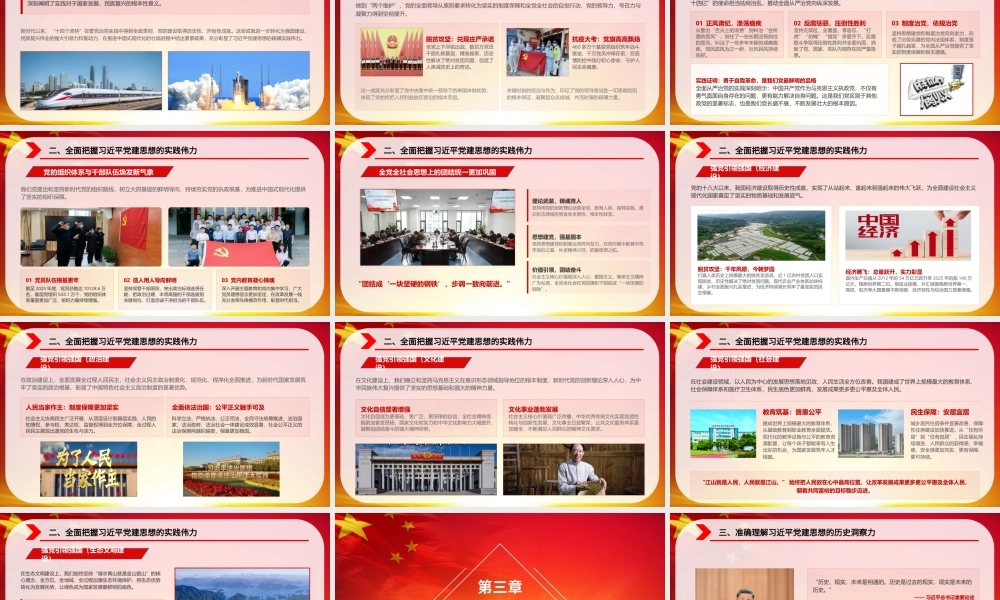 2026年专题党课：系统领会习近平党建思想的理论魅力、实践伟力与历史洞察力.pptx