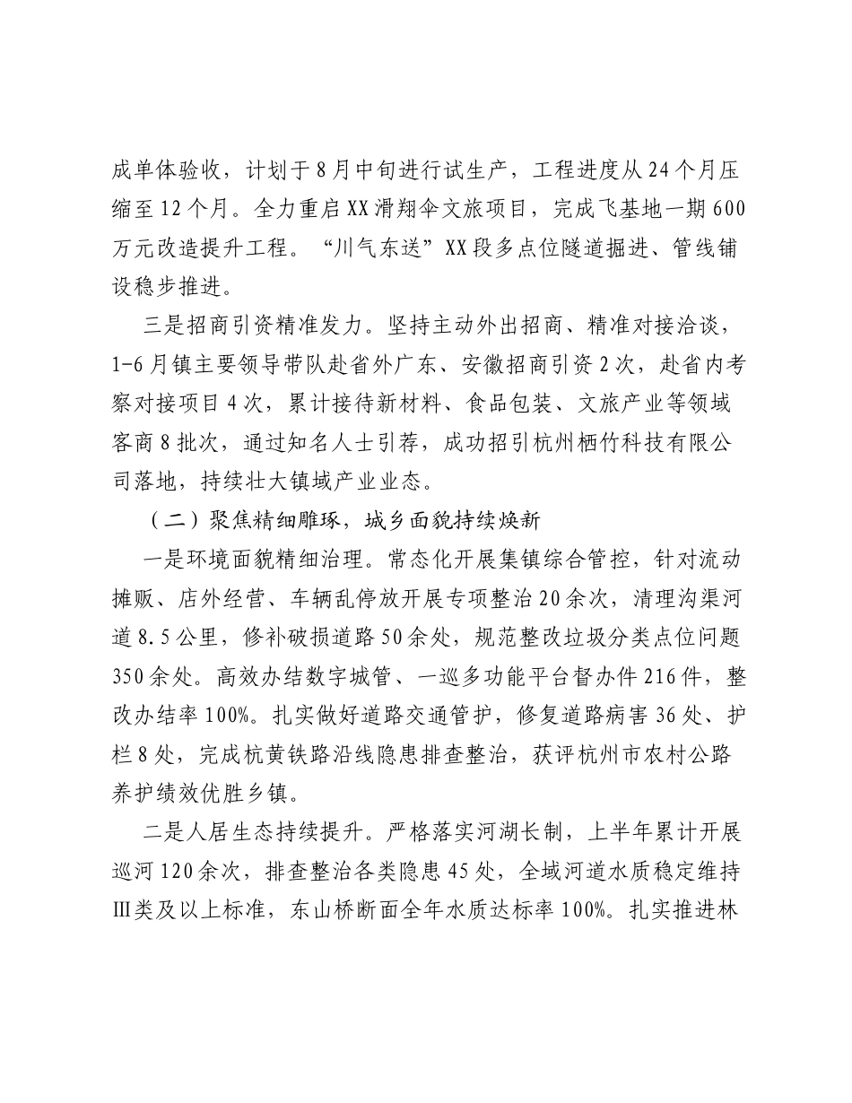 XX镇2026年上半年工作总结及下半年工作思路.docx_第2页