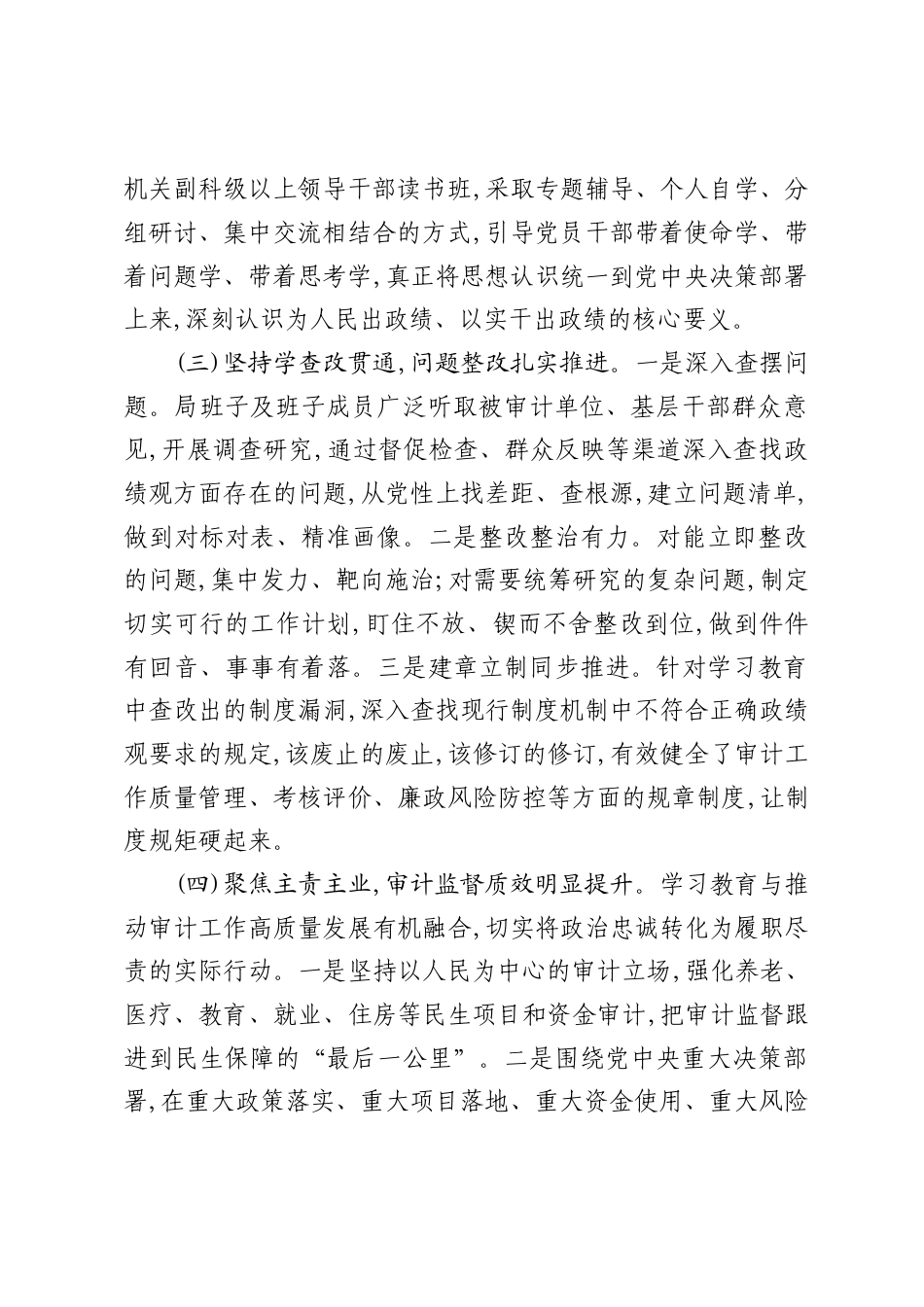 市审计局树立和践行正确ZJG学习教育总结报告.docx_第2页