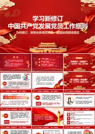学习新修订中国共产党发展党员工作细则【精品PPT课件】.pptx