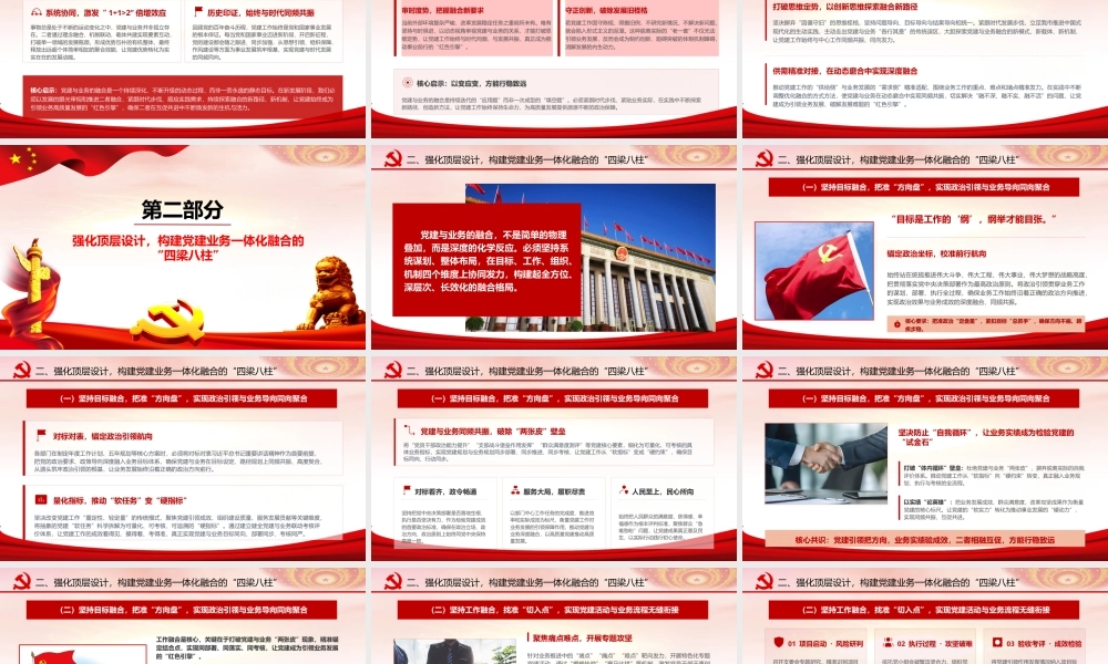 2026年专题党课：坚持系统观念，深化融合发展，以高质量党建引领和保障高质量发展.pptx