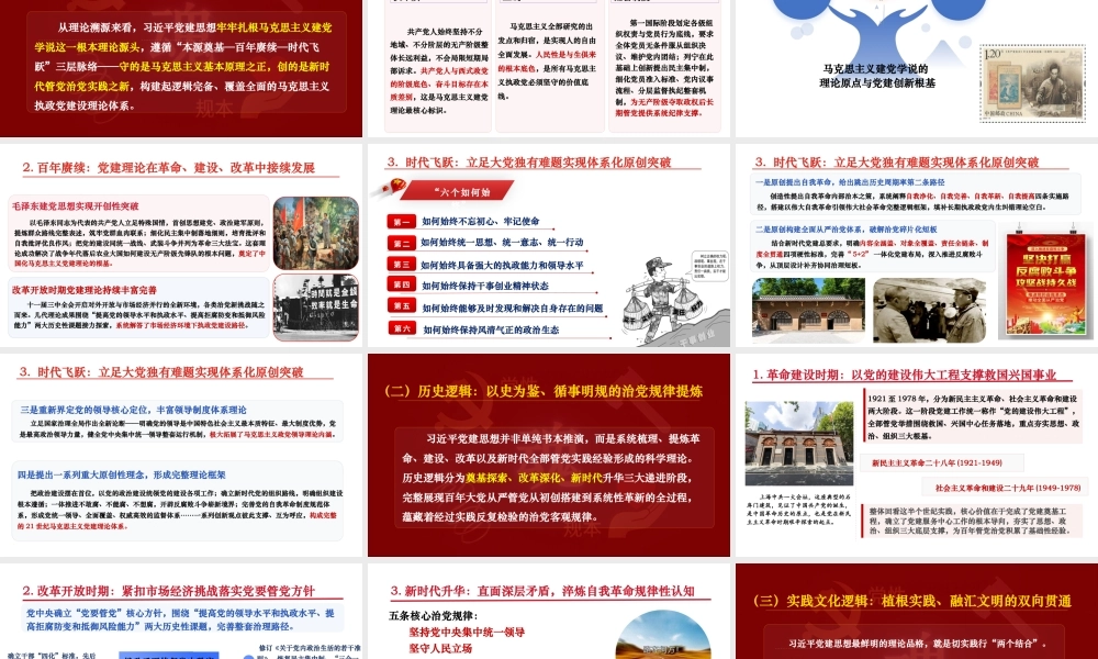 （61版，2.9万字）基层党建思想党课PPT（带讲稿）：全面解读生成逻辑、核心要义和学习贯彻.pptx