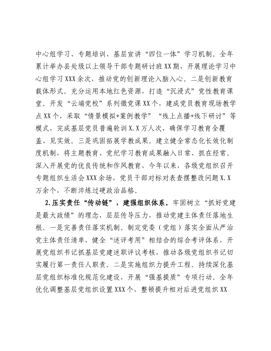 党旗引领风帆劲砥砺奋进谱新篇——市2026年高质量党建工作综述.docx_第2页