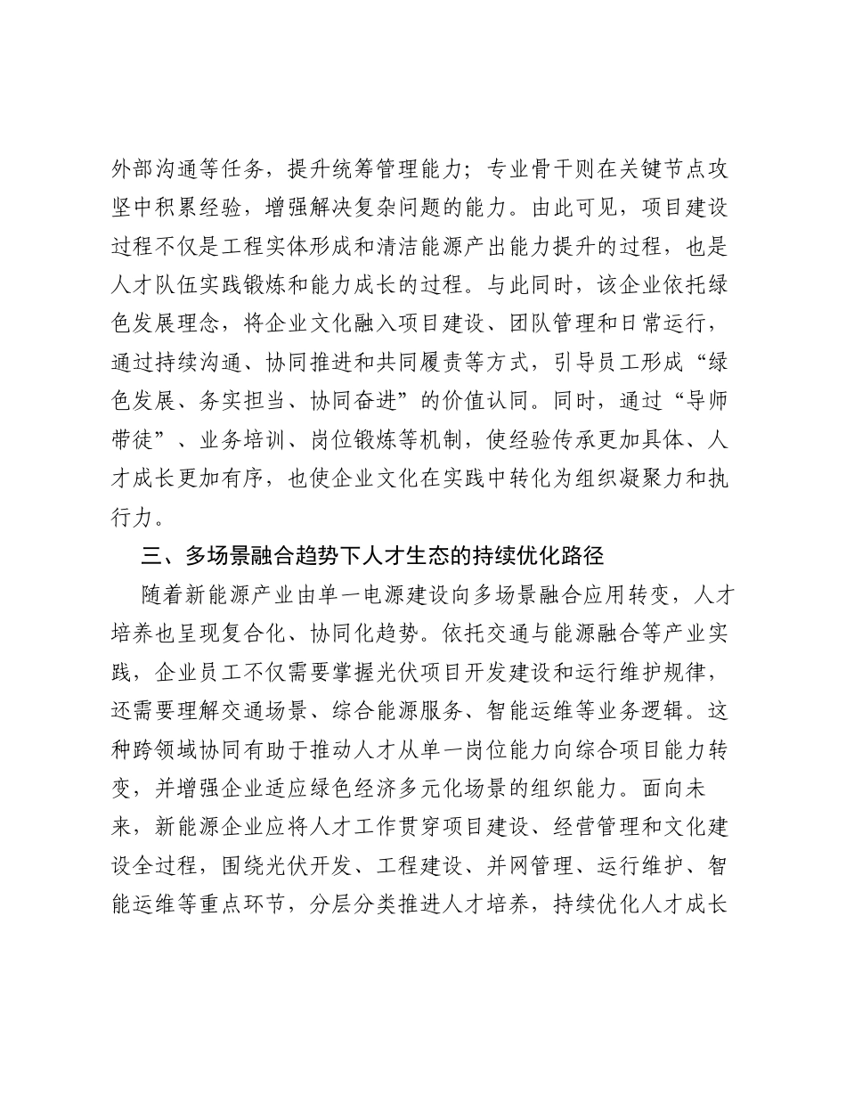 调研报告：人才强企激活绿色经济新动能——新能源企业文化与人才实践研究.docx_第2页