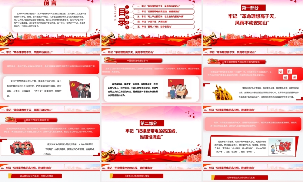 （35版，5100字讲稿）2026年作风纪律专题党课：坚持六个牢记，永葆清廉本色.pptx