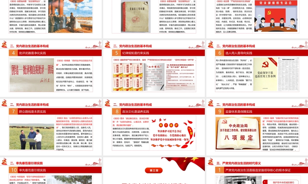 （38版，9600字讲稿）2026党课讲稿：淬炼党性熔炉，筑牢支部堡垒——关于新形势下党内政治生活的若干准则专题党课.pptx